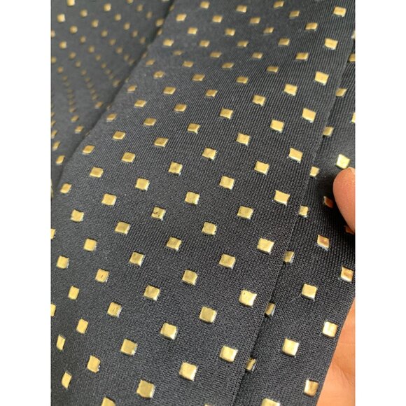 Calvin Klein Black & Gold Polka Dot Sleeveless Sheath Dress Size 2 NWT Pencil - Picture 9 of 9